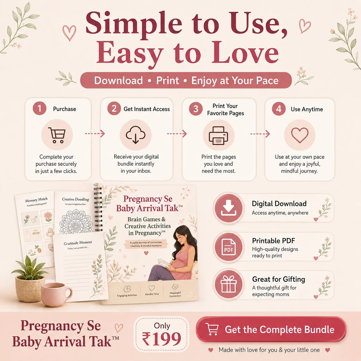 Pregnancy Se Baby Arrival Tak™ | Brain Games & Complete Pregnancy Bundle