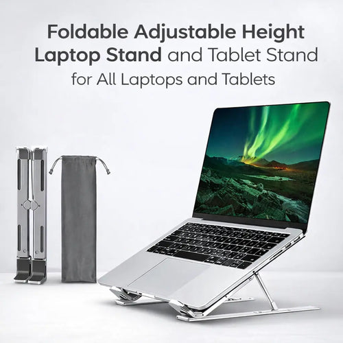 Metal Portable Laptop Stand With 7 Adjustable Angles (1 Pc)