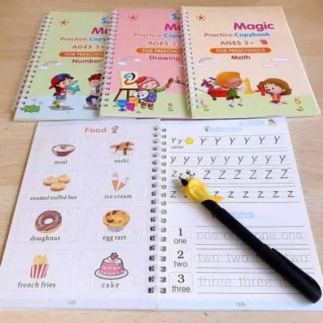 Magic Practice Copybook + BookSET+ 10 Refill + FREE GIFT