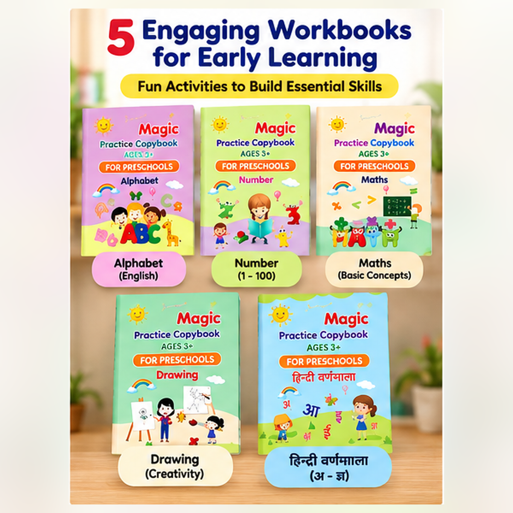 Magic Practice Copybook + BookSET+ 10 Refill + FREE GIFT